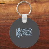 Funny Musicians Treble Joke Pun Music Teachers 2  Sleutelhanger (Voorkant)