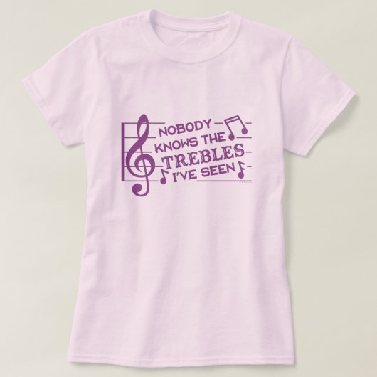 Funny Musicians Treble Joke Pun | Muziekleraren 4 T-shirt (Design voorkant)
