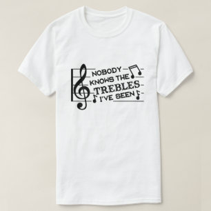 Funny Musicians Treble Joke Pun   Muziekleraren T-shirt
