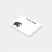 Funny musk ox cartoon illustratie post-it® notes (Schuin)