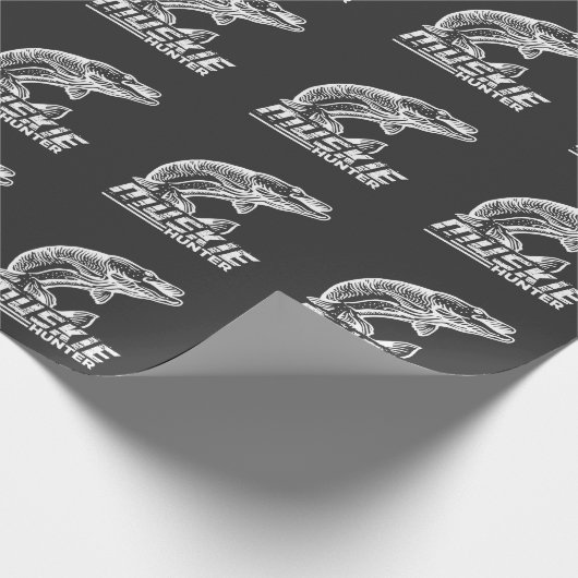 Funny Muskellunge Fish Muskie Hunter Musky Vist Cadeaupapier (Hoek)