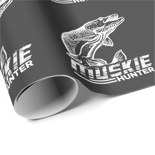 Funny Muskellunge Fish Muskie Hunter Musky Vist Cadeaupapier (Rol Hoek)