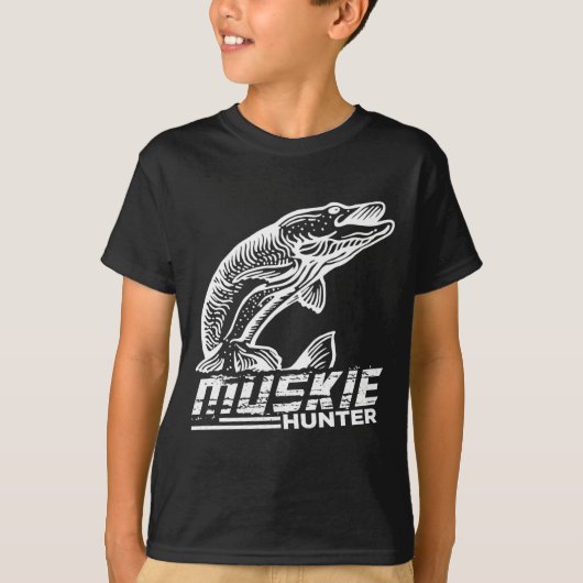 Funny Muskellunge Fish Muskie Hunter Musky Vist T-shirt (Voorkant)