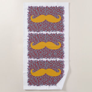 Funny Mustache #15 Strandlaken