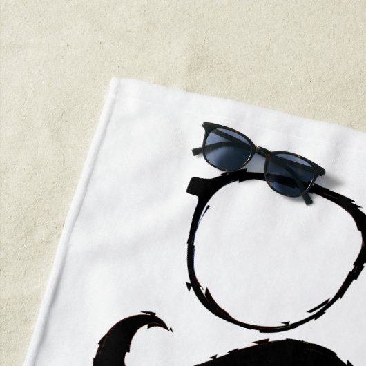 Funny Mustache #23 Strandlaken (In situ)