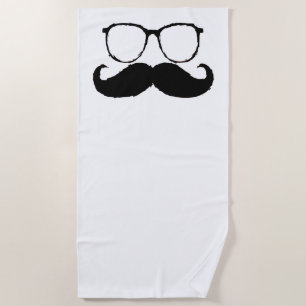 Funny Mustache #23 Strandlaken