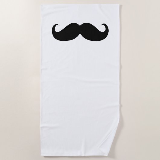 Funny Mustache #28 Strandlaken (Voorkant)