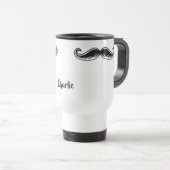 Funny Mustache aangepaste naam mokken (Voorkant rechts)