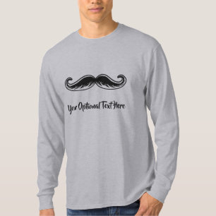 Funny Mustache aangepaste tekst shirten & jassen T-shirt