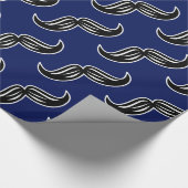 Funny Mustache Barbershop Pap Cadeaupapier (Hoek)