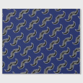 Funny Mustache Barbershop Pap Cadeaupapier (Vlak)