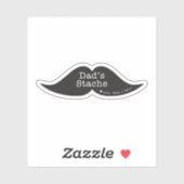 Funny Mustache Contour Sticker voor Vaderdag (Vel)