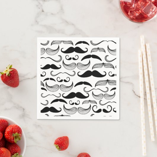 Funny Mustache Design Servetten (Insitu)