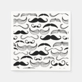 Funny Mustache Design Servetten (Voorkant)