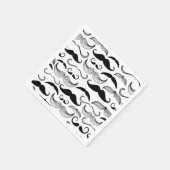 Funny Mustache Design Servetten (Hoek)