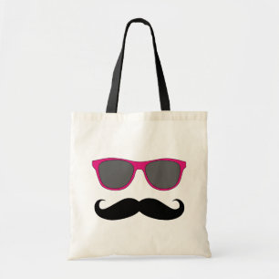 Funny Mustache en Humor voor zonnebrillen Tote Bag