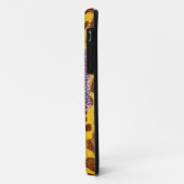 Funny Mustache en Leopard Print Case-Mate iPhone Case (Achterkant/links)