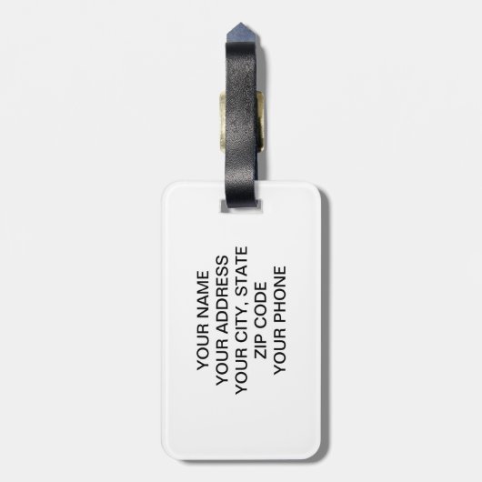 Funny Mustache en zonnebrillen Bagagelabel (Achterkant verticaal)