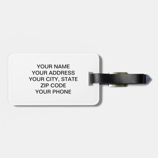 Funny Mustache en zonnebrillen Bagagelabel (Achterkant horizontaal)