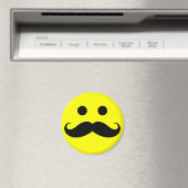 Funny Mustache Face Magnets Magneet (Insitu (Vaatwasser))