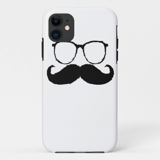 Funny Mustache Glasses 3 Case-Mate iPhone Case (Achterkant)