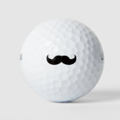 Funny Mustache Golfballen (Voorkant)