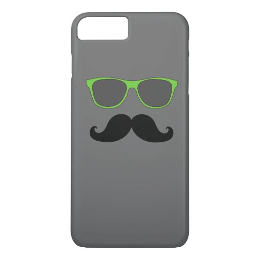 FUNNY MUSTACHE GREEN SUNGLASSEN Case-Mate iPhone CASE (Achterkant)