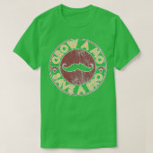 Funny Mustache Grow A Mo 2 T-shirt (Design voorkant)