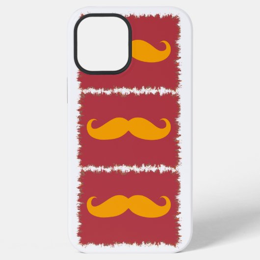 Funny Mustache iPhone Hoesje (Achterkant)