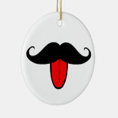 Funny mustache keramisch ornament (Rechts)