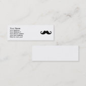 Funny Mustache Mini Visitekaartje (Voorkant / Achterkant)