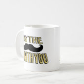 Funny Mustache - Moge de trap bij je zijn Koffiemok (Voorkant links)