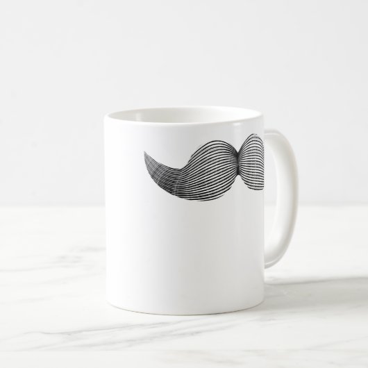 Funny Mustache Mok (Voorkant rechts)