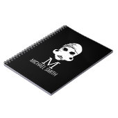 Funny Mustache Monogram Notitieboek (Linkerzijde)