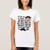 Funny Mustache Mustache Song T-shirt (Voorkant)