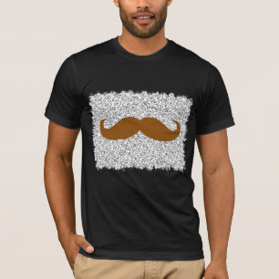 Funny Mustache op de luipaard T-shirt
