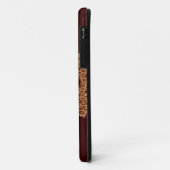 Funny Mustache op leopard Skin Case-Mate iPhone Case (Achterkant/links)