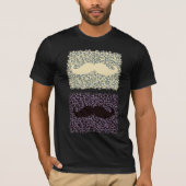 Funny Mustache op leopard Skin T-shirt (Voorkant)