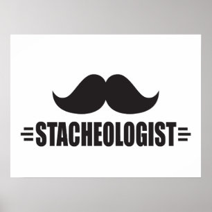 Funny Mustache Poster