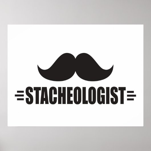 Funny Mustache Poster (Voorkant)