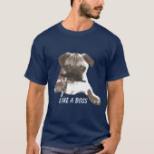 Funny Mustache Pug als een T-shirt (Voorkant)