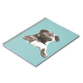 Funny Mustache Pug Notitieboek (Linkerzijde)