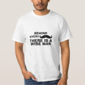Funny Mustache Quote T-Shirt (Voorkant)