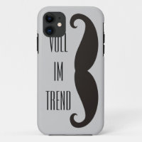 Funny Mustache / Schnurrbart + jouw tekst