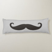 Funny Mustache / Schnurrbart + jouw tekst Lichaamskussen (Achterkant)