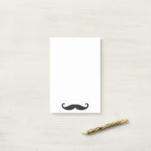 Funny Mustache / Schnurrbart + jouw tekst Post-it® Notes (Op bureau)