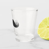 Funny Mustache - Shot Glass Shot Glas (Rechts)