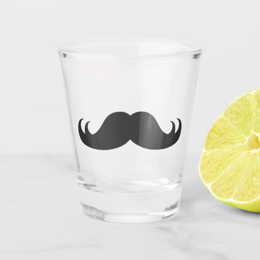 Funny Mustache - Shot Glass Shot Glas (Voorkant)