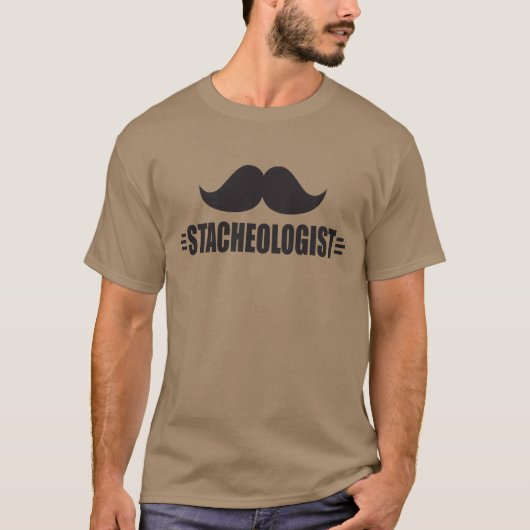 Funny Mustache T-shirt (Voorkant)