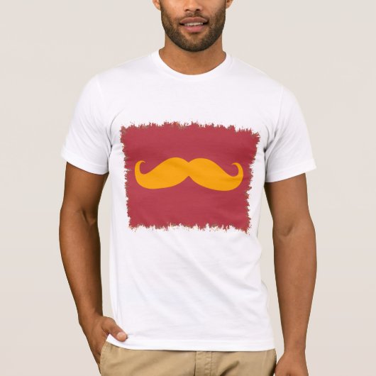 Funny Mustache T-shirt (Voorkant)